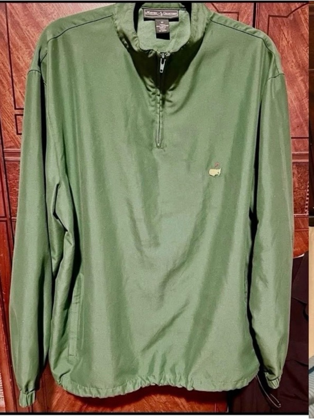Masters Olive Green Half-Zip Windbreaker